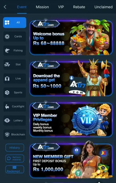 A177 Game – Deposit and Withdrawal Screen EasyPaisa Pakistan
